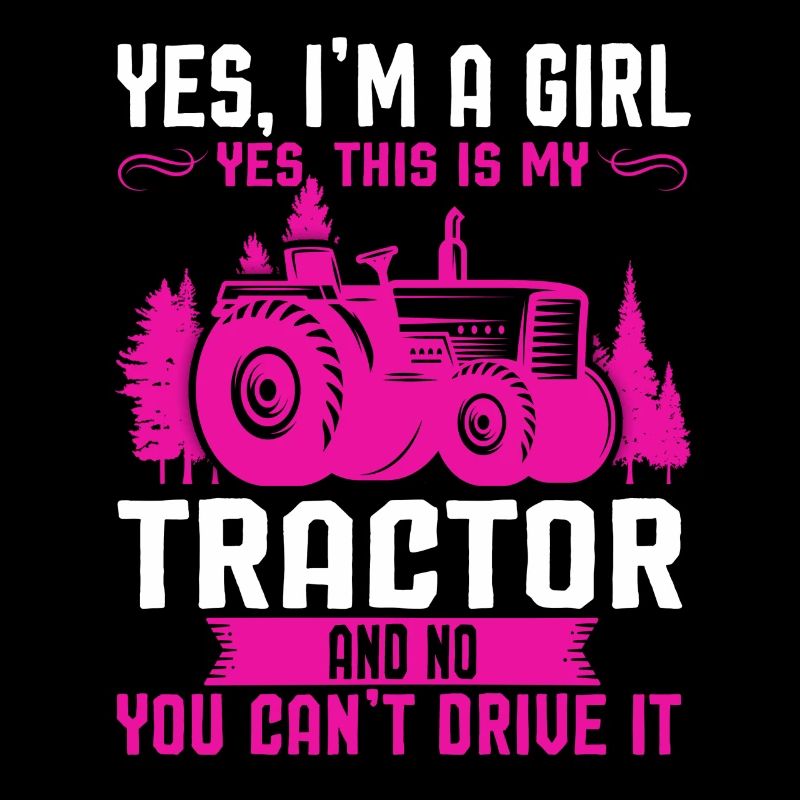Traktor Mädchen Traktoren Farm Geschenk