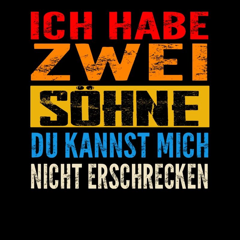 Papa 2 Söhne Söhne Geschenk