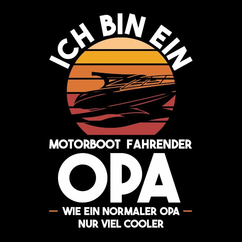 Motorboot Opa Großvater Geschenk