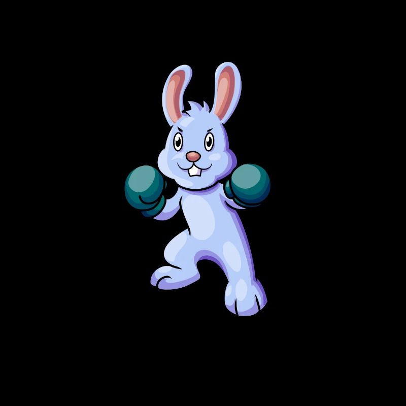 Cartoon Rabbit Boxer