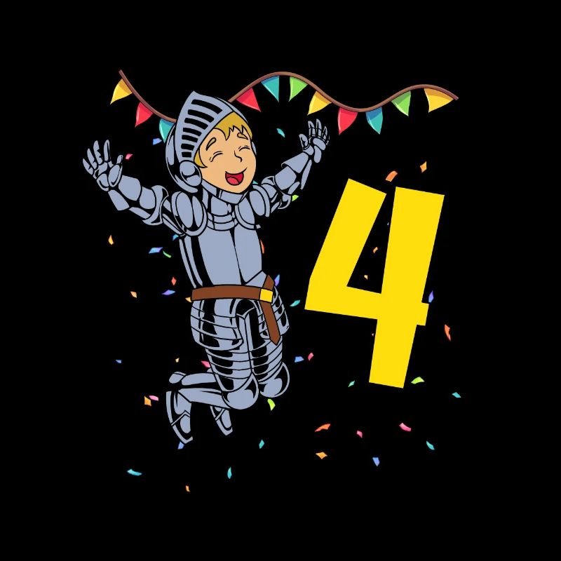With Ritter - Jungs Geburtstag 4 Jahre