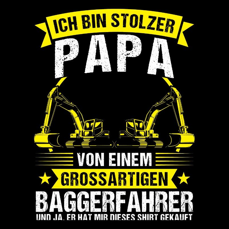 Baggerfahrer Papa Bagger Geschenk