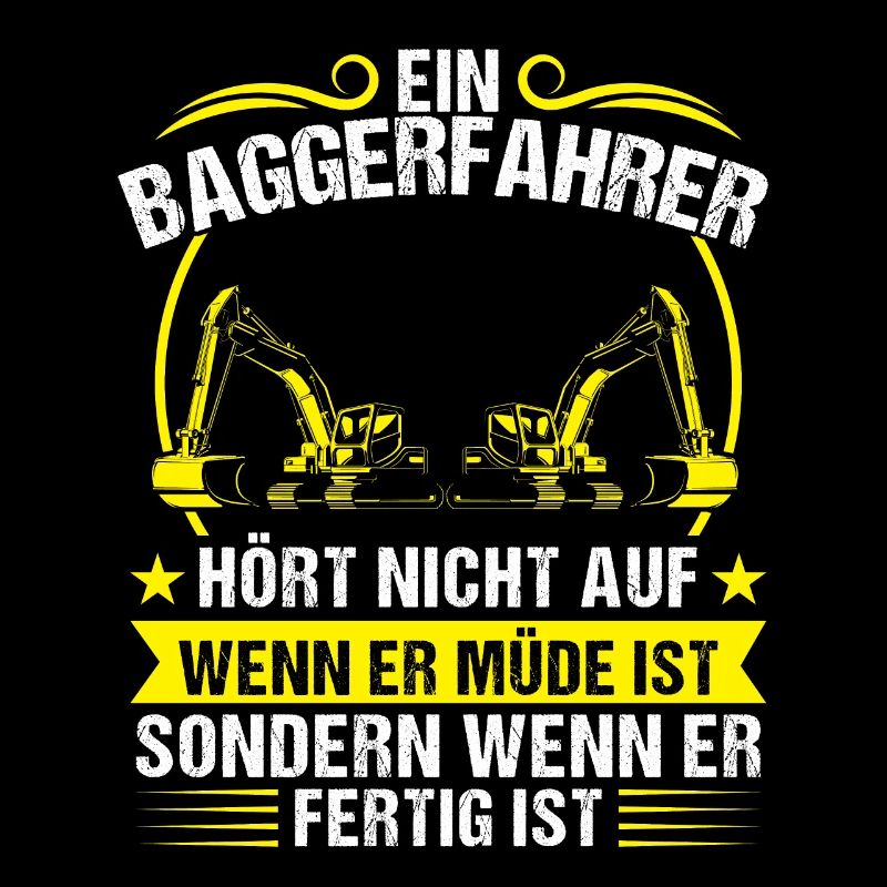 Baggerfahrer Beruf Lader Geschenk