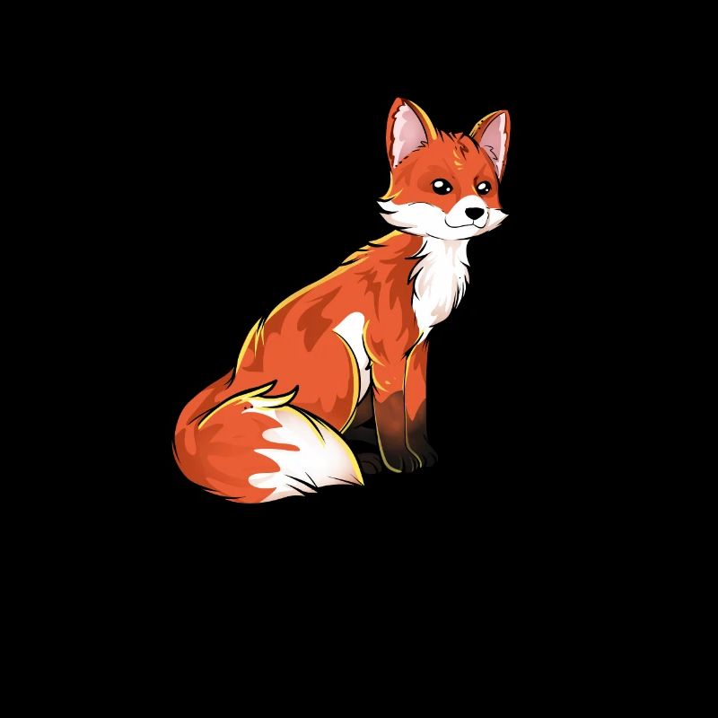Drawing of a red fox