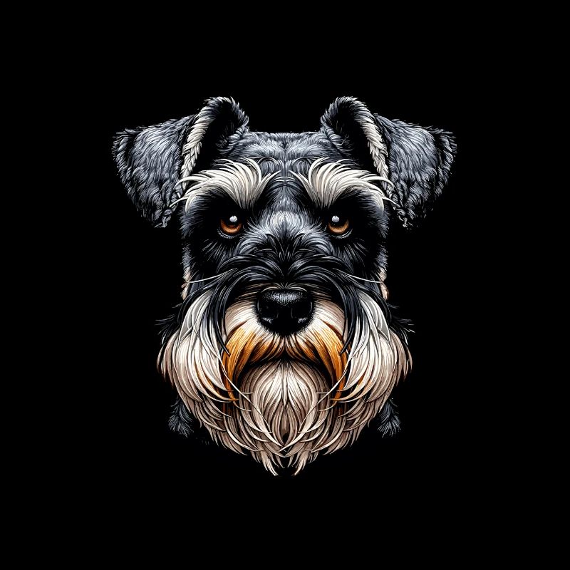 Visage de chien - Schnauzer