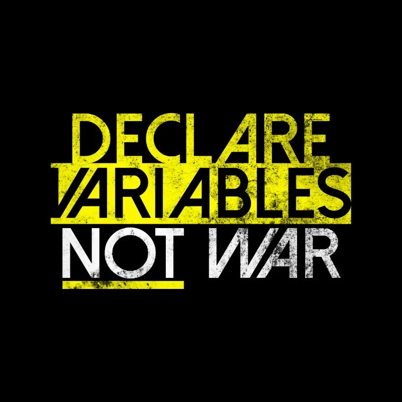 Declare Variables Developer Software Nerd