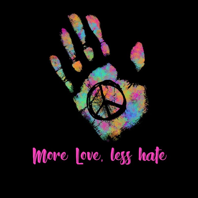 More Love Less Hate Hippie