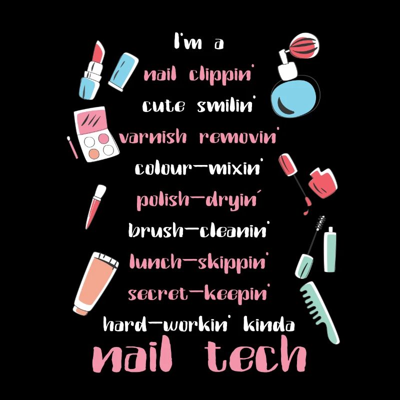 Nagel Tech Kosmetikerin Fingernägel Nagel Tech Geschenk