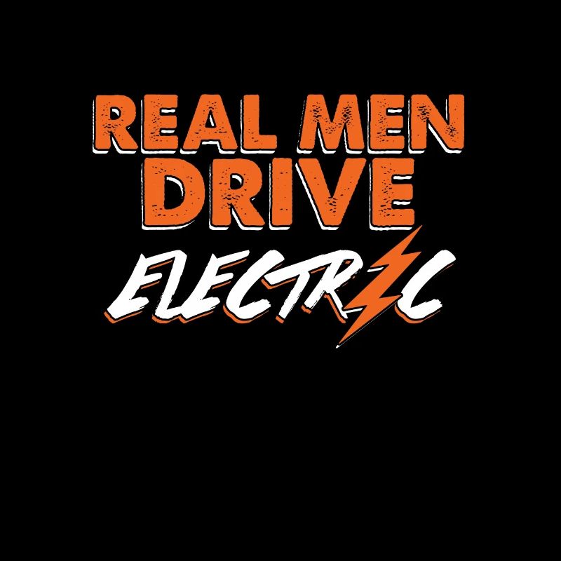 Echte Männer fahren Elektroauto Ecar Lade Geschenk