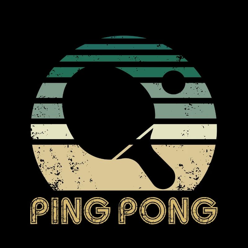 Vintage Ping Pong Table Tennis Racket Gift