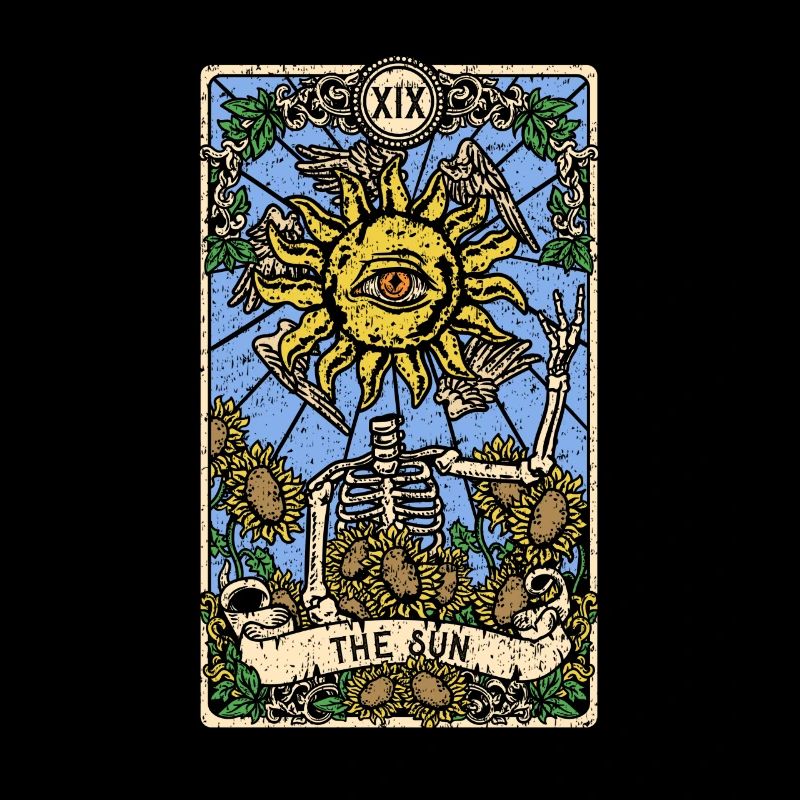 The Sun I Goth Tarot Card I Fortune Teller