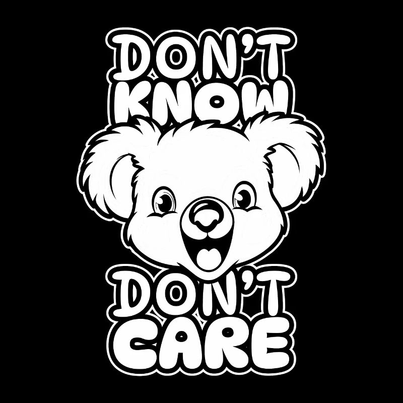Koalabär Lustig Dont Know Dont Care