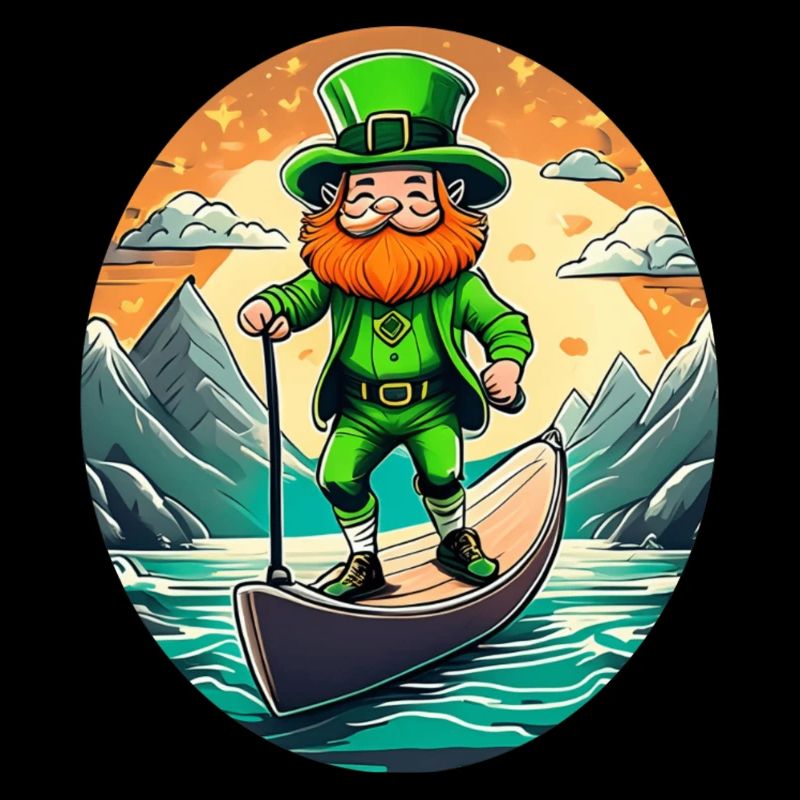 Planche à pagaie Shamrock Shamrock de la Saint-Patrick