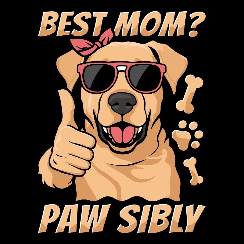 Labrador Mutter Meilleure maman Pawsibly