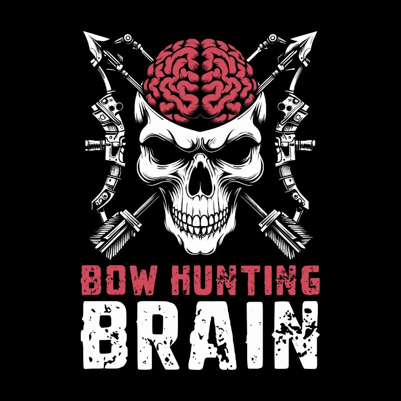 Arc de chasse Arc Hunter Crâne Arc Chasse Cerveau