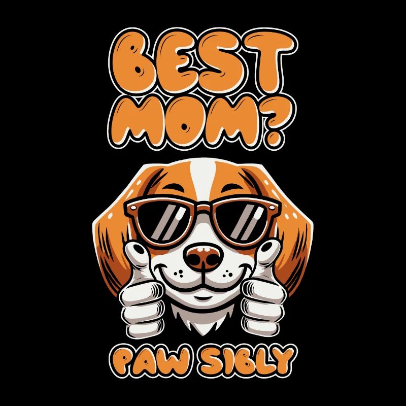 Beagle Mutter Best Mom Pawsibly
