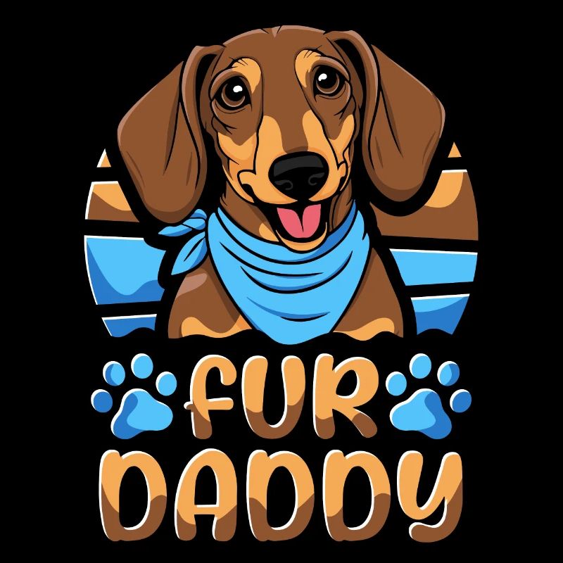 Teckel Teckel Père Chien Papa Pour Papa
