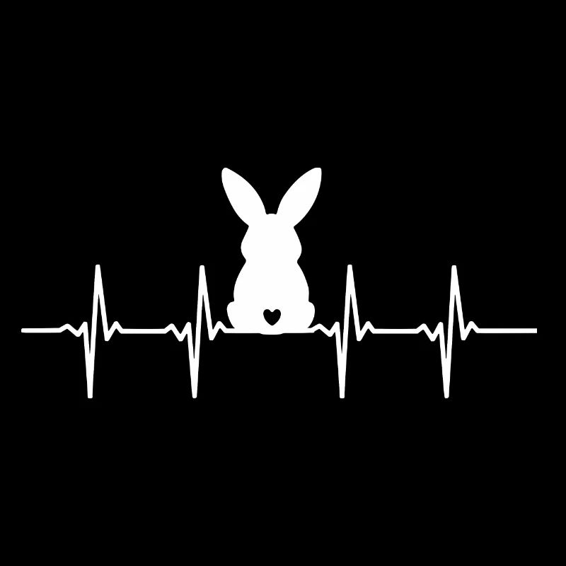 Easter Bunny Heartbeat Bunny Love Heart Easter Funny