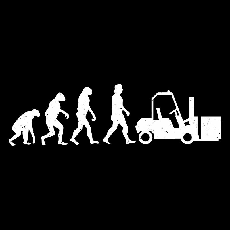 Gabelstaplerfahrer Evolution Fahrer Lagerarbeiter