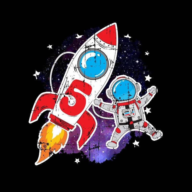 5ème anniversaire de la fusée astronaute spatiale