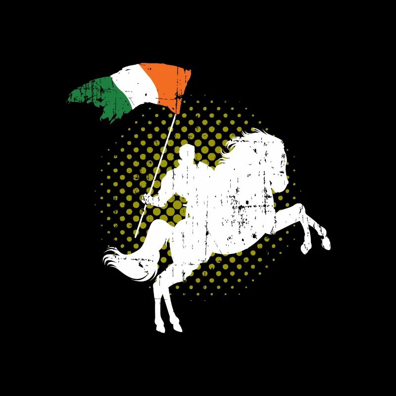 Irlande Cheval cheval drapeau