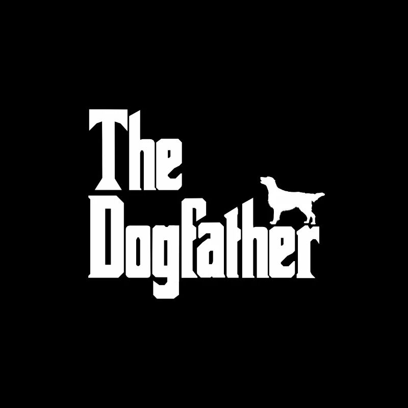 Le Dogfather Flat Coated Retriever