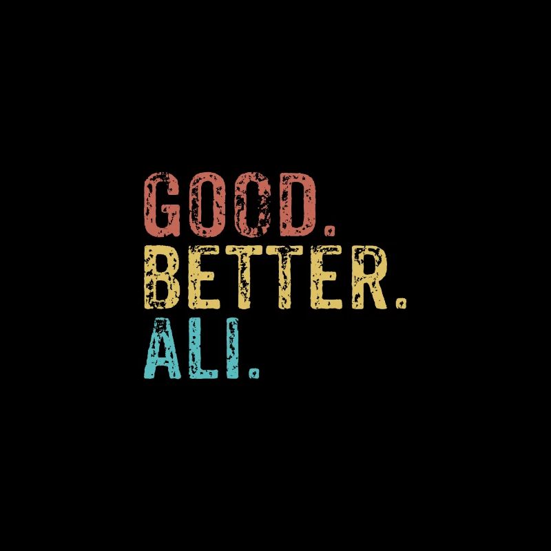 Cool guys are called ali