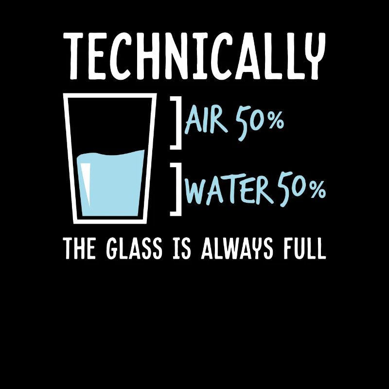 Physics Science Glass Half-full humor