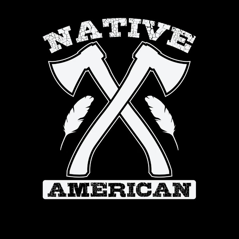 Indianer Native American Axt und Federn