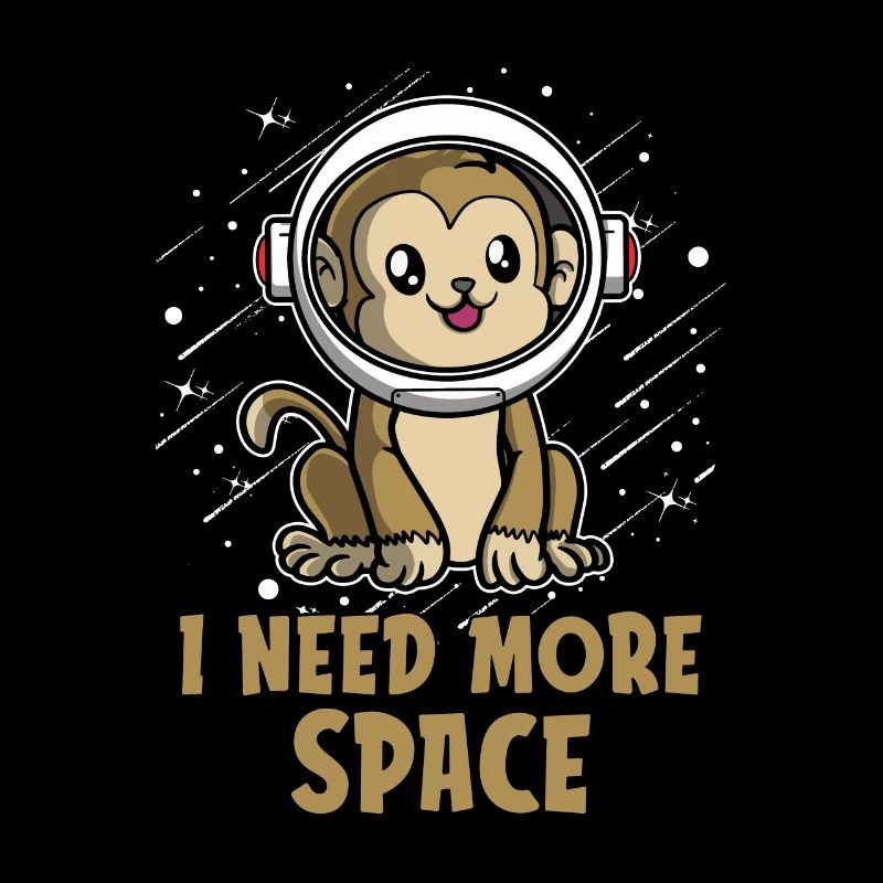 Astronaute singe J’ai besoin de plus d’espace