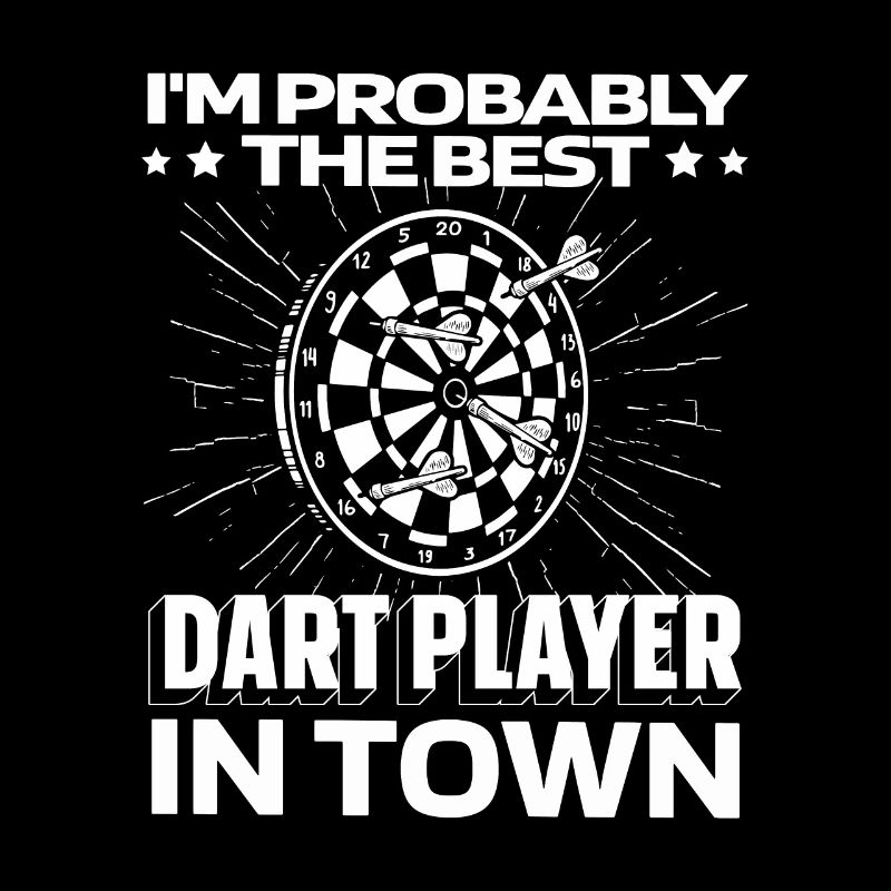 Joueur de fléchettes Darts drôle