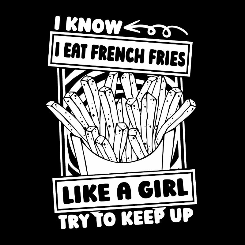 Pommes Frittes Fritten Mädchen