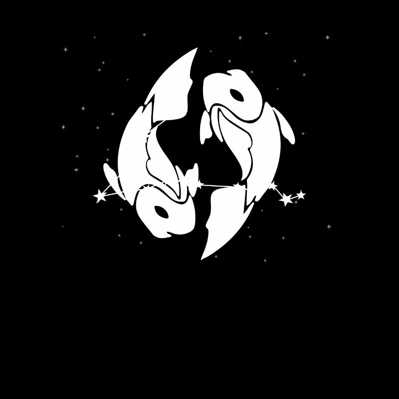 Zodiac sign Pisces symbol