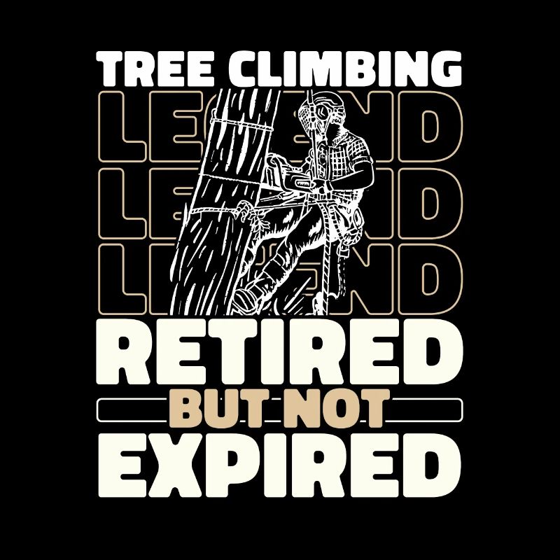 Baumpfleger Baumkletterer Arborist Im Ruhestand