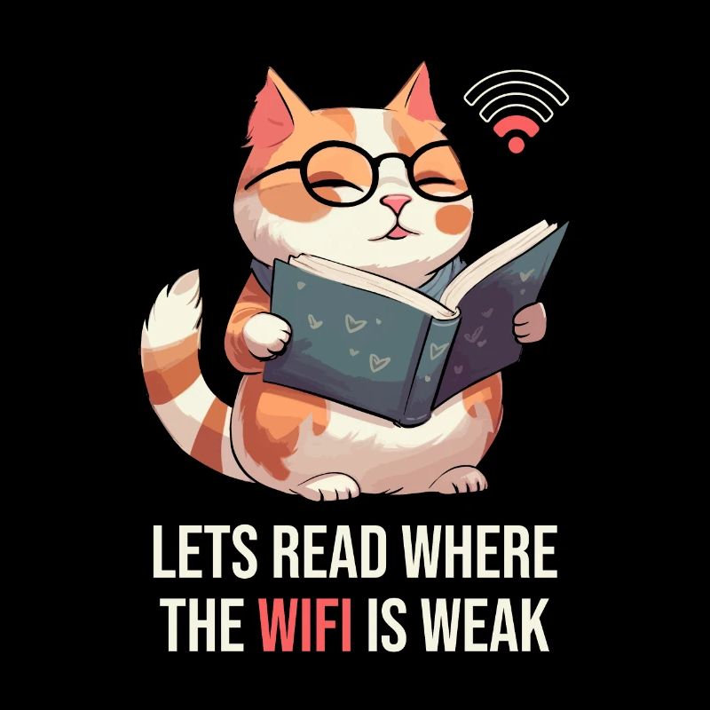 Buch Leseratte Bücherwurm Katze Buchfee