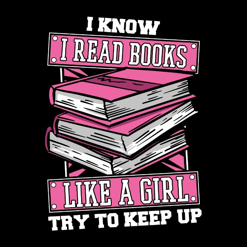 Buch Leseratte Bücherwurm Mädchen