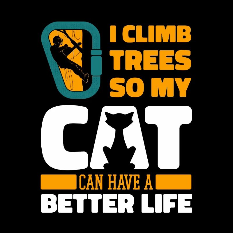 Baumpfleger Baumkletterer Arborist Katze