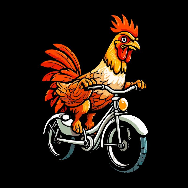 Poule de poulet mignonne