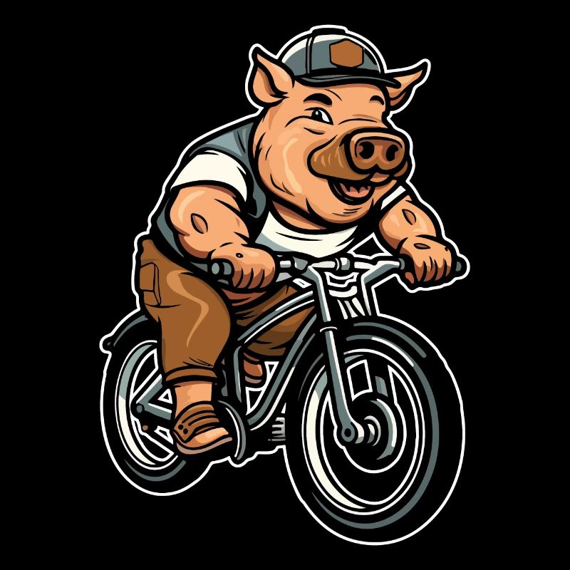 Pig Pig Farmer Cycling
