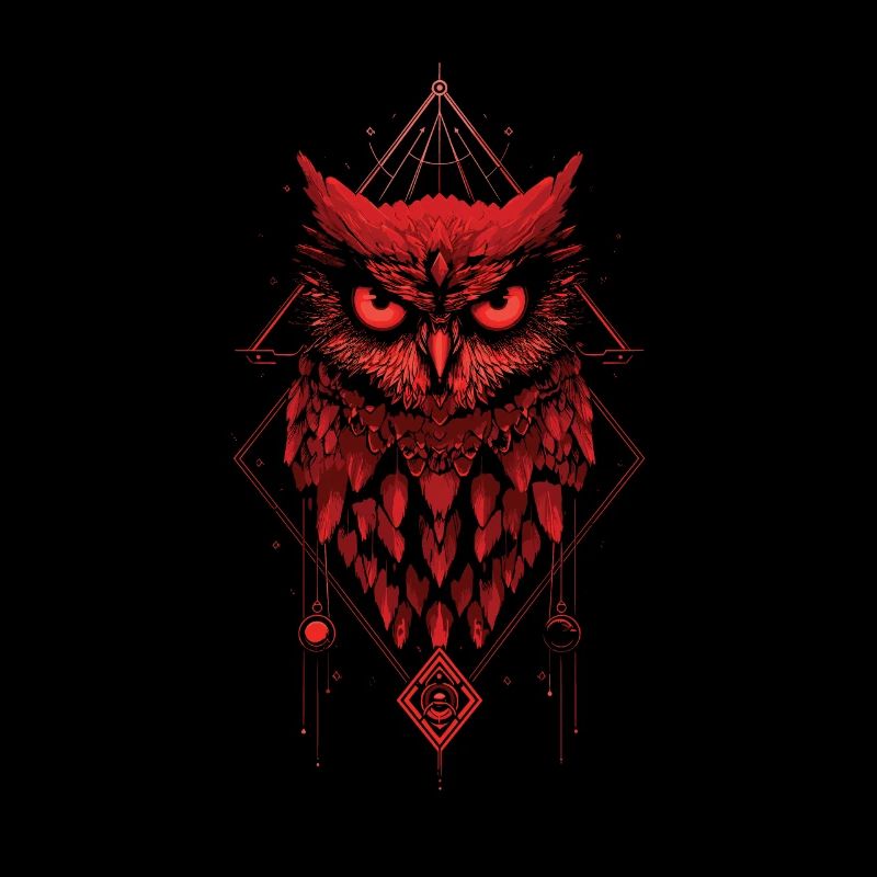 Hibou abstrait