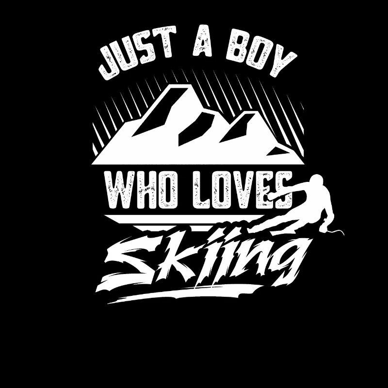 Nur Ein Junge Der Skifahren Liebt Skifahrer Ski