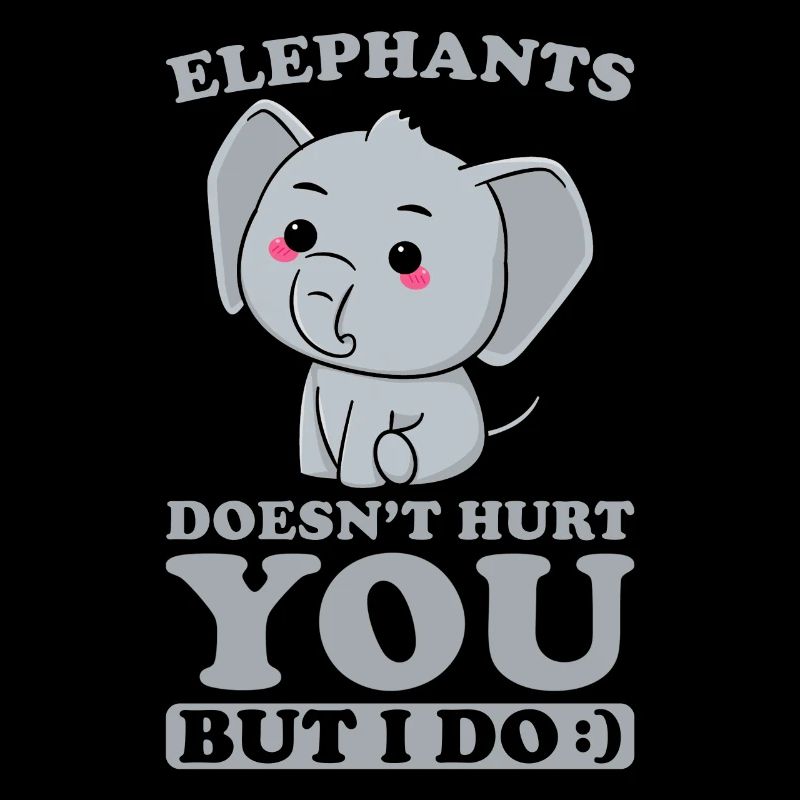 Elephants ne vous fait pas de mal, mais je le fais