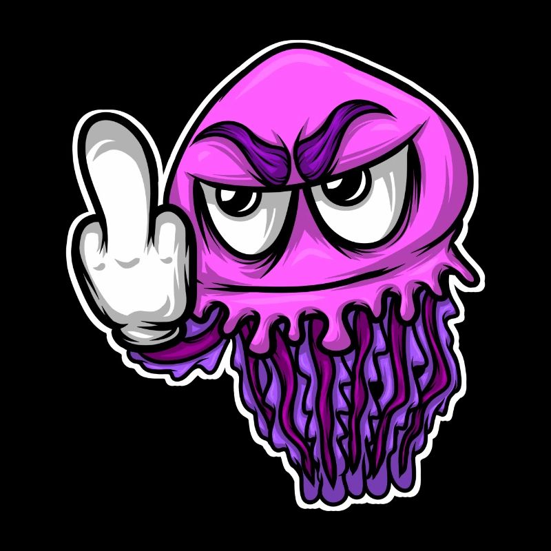 Jelly Fish Middle Finger Jellyfish