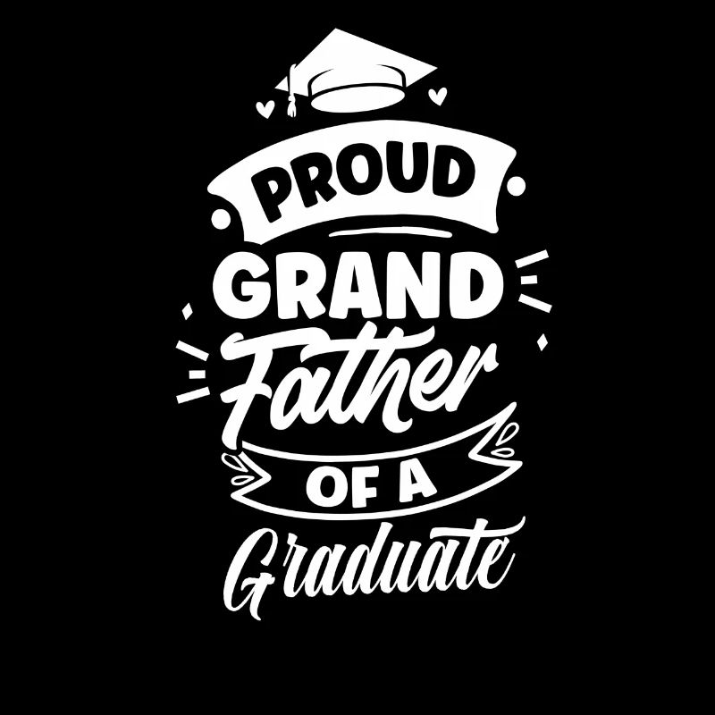 Stolzer Großvater Eines Absolventen Absolvent