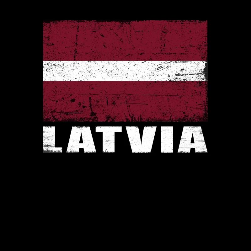 Lettonie Drapeau Grunge Lettonie Drapeau