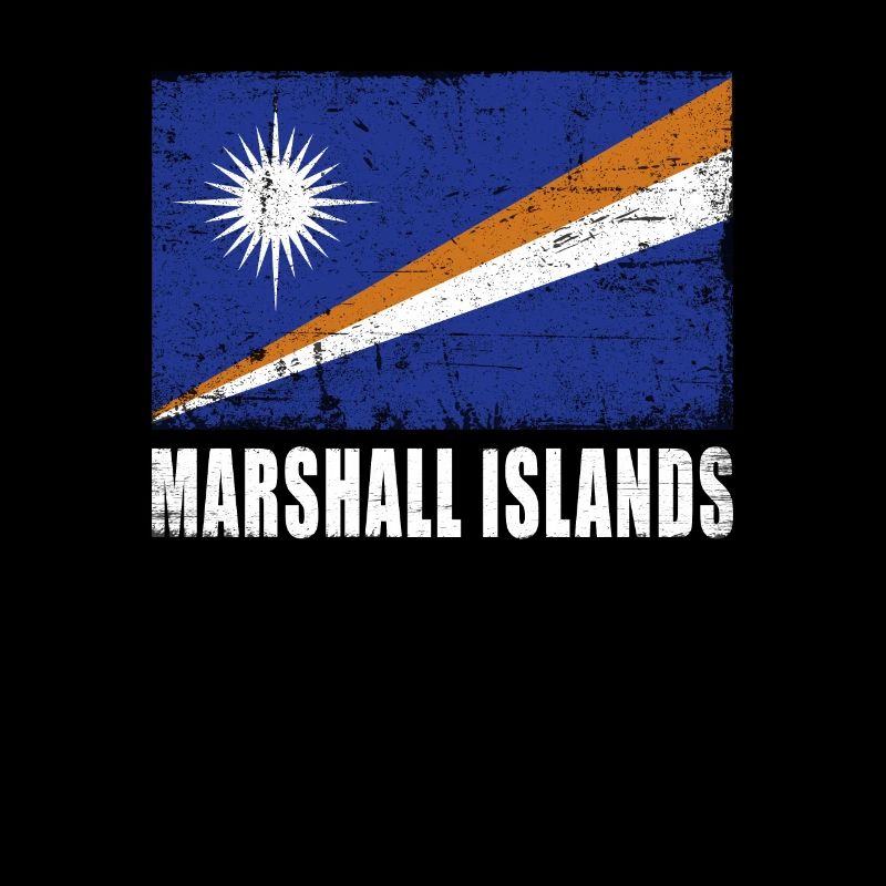 Drapeau des Îles Marshall Grunge Drapeau des Îles Marshall