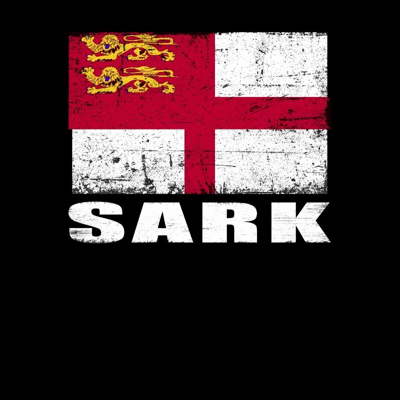 Drapeau de Sark Grunge Drapeau de Sark