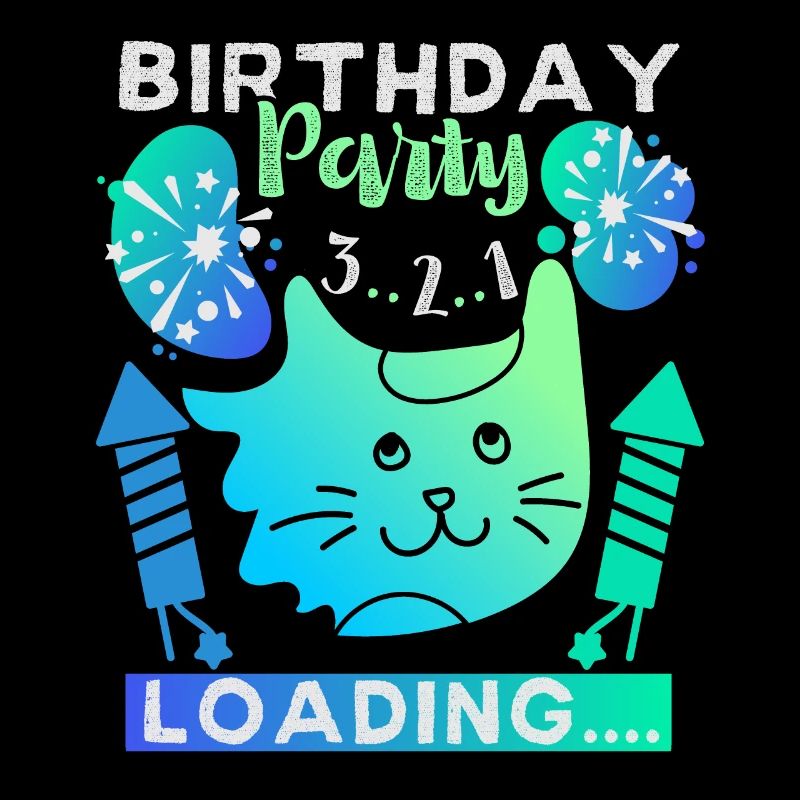 Katze, Geburtstagsparty, birthday-party loading