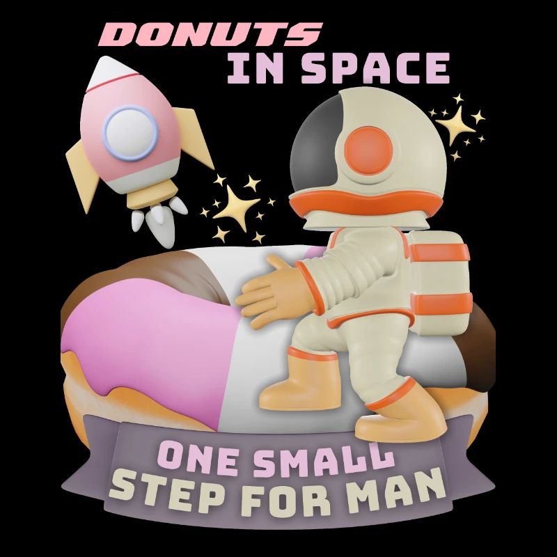 Donut space, beignets dans l’espace, drôle d’astronaute