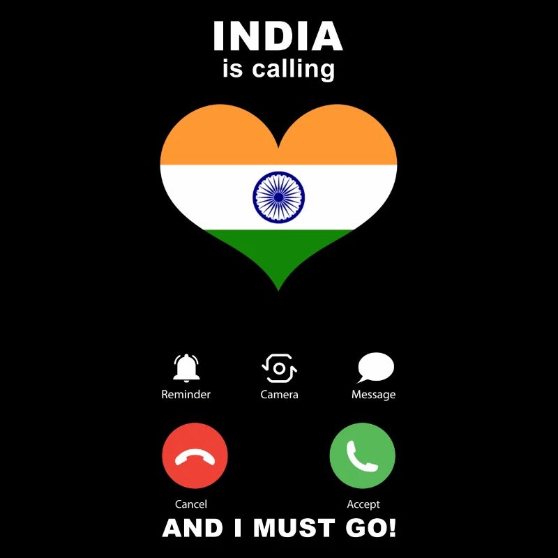 India is calling India Heart Souvenir